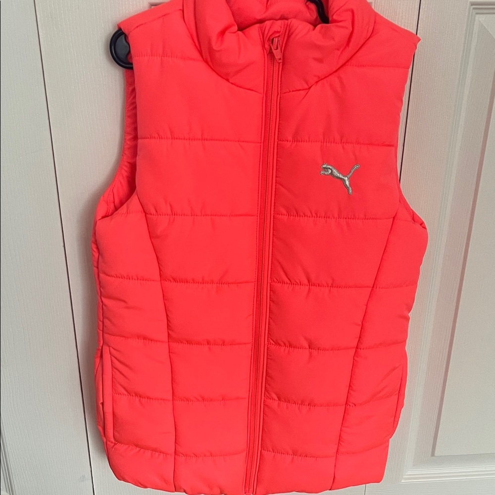 Puma Kids Puffer Vest - Bright Coral